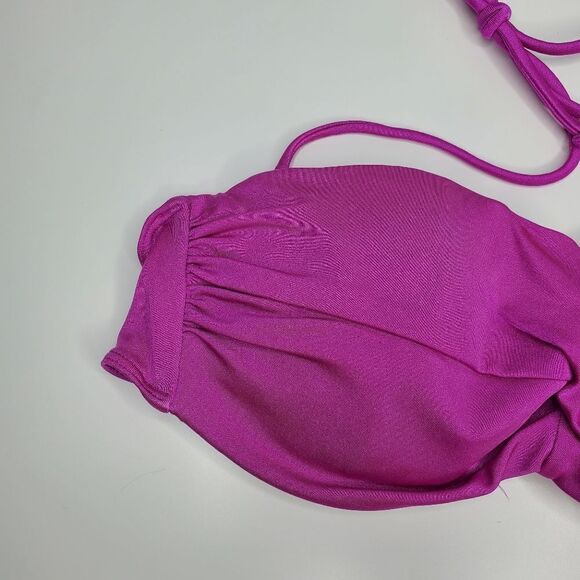 Victoria's Secret 36B Bikini Top Rio Twist Bold Magenta Very Sexy Swim Beach - Picture 5 of 11
